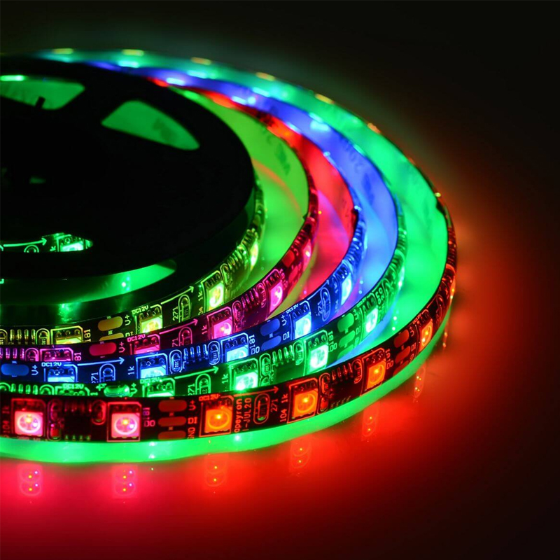 Комплект цифровой светодиодной ленты 14,4W/m 60Led/m 5050SMD разноцветный 2M Белый Комплект цифровой светодиодной ленты 14,4W/m 60Led/m 5050SMD разноцветный 2M Белый в Тюмени | Loft Concept