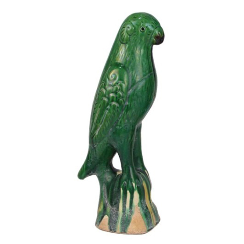Статуэтка Green Parrot Porcelain Зеленый Статуэтка Green Parrot Porcelain Зеленый в Тюмени | Loft Concept