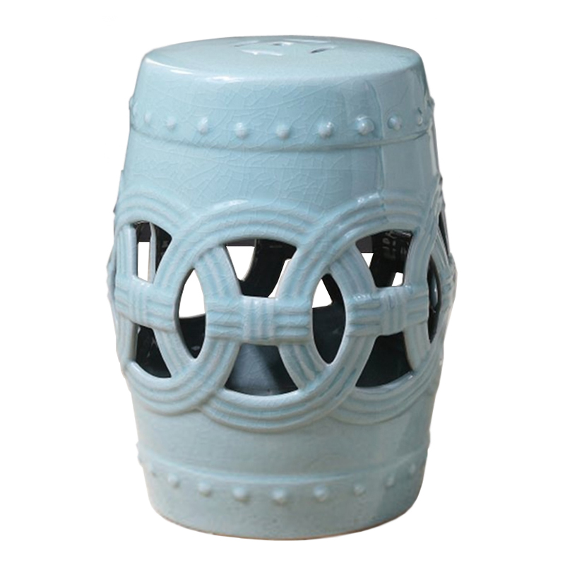 Керамический табурет Ceramic Chair blue Голубой Керамический табурет Ceramic Chair blue Голубой в Тюмени | Loft Concept