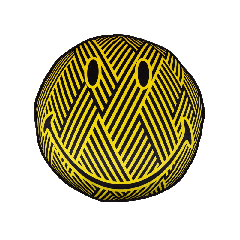 Подушка Zig-Zag Cushion Smiley Желтый Черный Подушка Zig-Zag Cushion Smiley Желтый Черный в Тюмени | Loft Concept