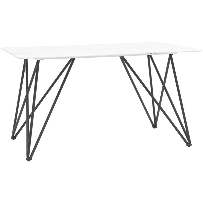 Стол обеденный Zisman Geometry №1 Белый Черный Стол обеденный Zisman Geometry №1 Белый Черный в Тюмени | Loft Concept