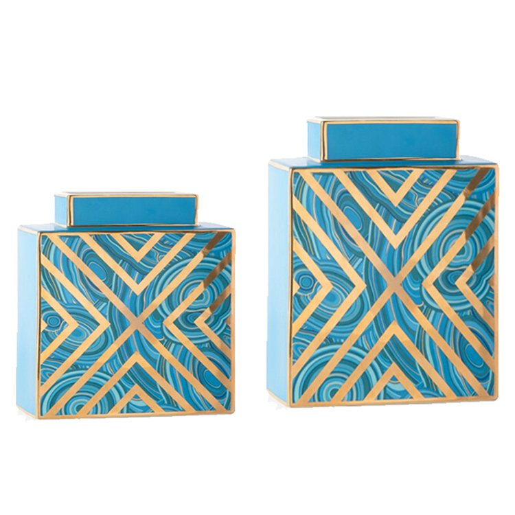 Jonathan Adler MALACHITE X VASE Бирюзовый Jonathan Adler MALACHITE X VASE Бирюзовый в Тюмени | Loft Concept