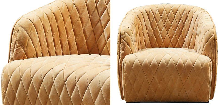 Кресло Rhombuses Upholstery Armchair Milk Caramel Кресло Rhombuses Upholstery Armchair Milk Caramel - Loft-Concept в Тюмени
