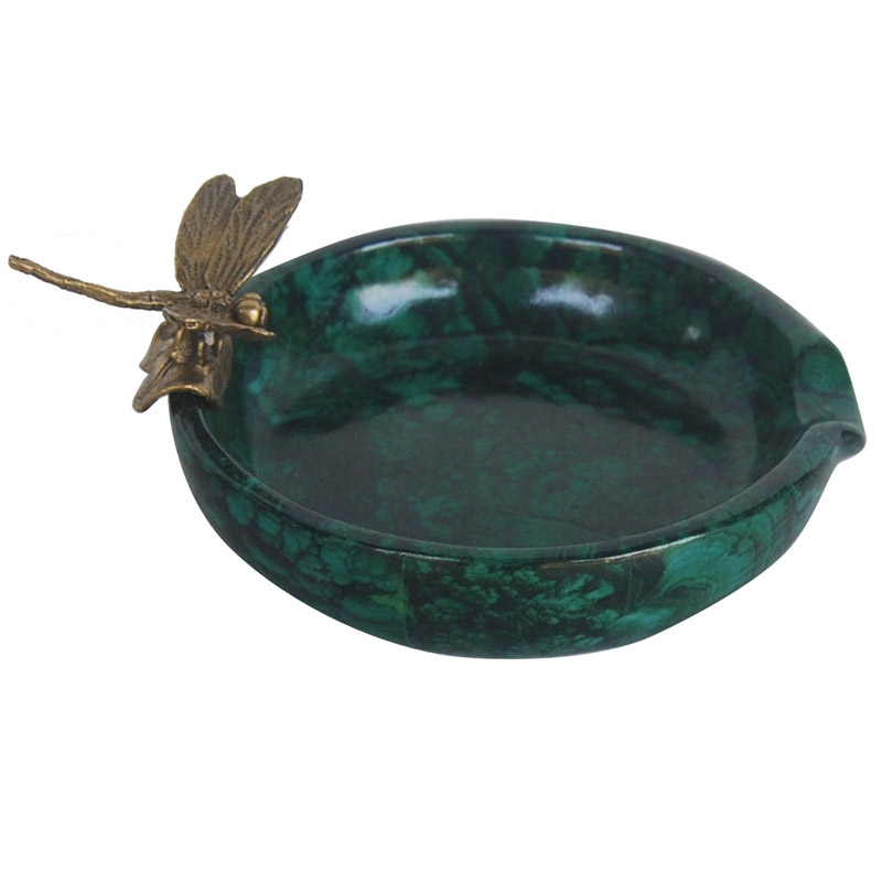 Блюдо Malachite Dish Бронза Малахит Блюдо Malachite Dish Бронза Малахит в Тюмени | Loft Concept
