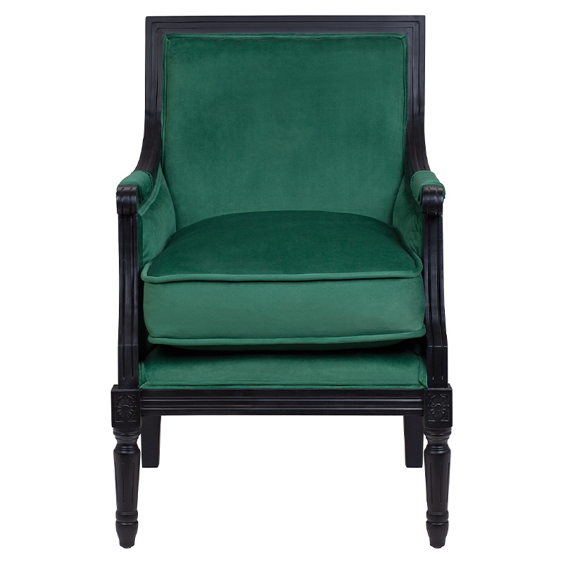 Кресло Harry Armchair black and green velour Зеленый Черный Кресло Harry Armchair black and green velour Зеленый Черный в Тюмени | Loft Concept