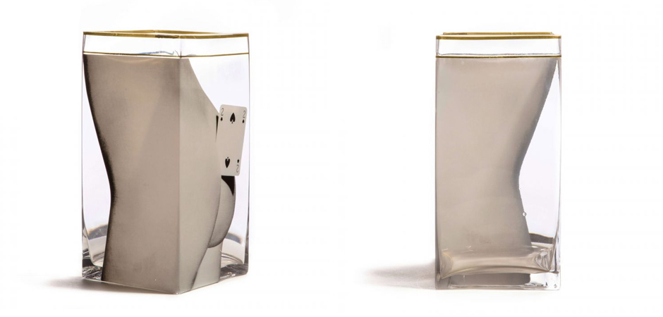 Ваза Glass vase big Two of Spades Ваза Glass vase big Two of Spades - Loft-Concept в Тюмени