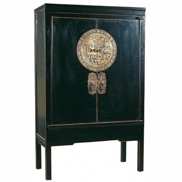 Китайский шкаф Chinese black cabinet Dynasty Ming Китайский шкаф Chinese black cabinet Dynasty Ming в Тюмени | Loft Concept