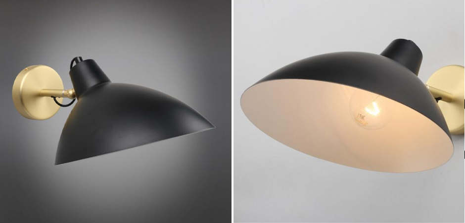 Бра с черным матовым плафоном Retro Light Бра с черным матовым плафоном Retro Light - Loft-Concept в Тюмени