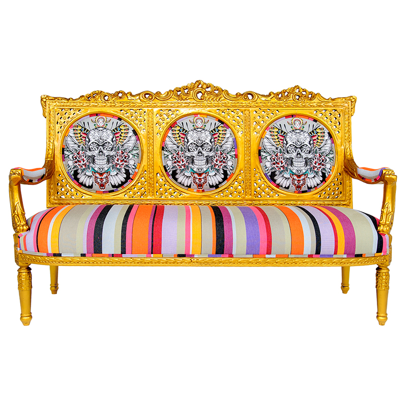 Диван Fusion Jacquard антикварный Мульти Золотой Диван Fusion Jacquard антикварный Мульти Золотой в Тюмени | Loft Concept