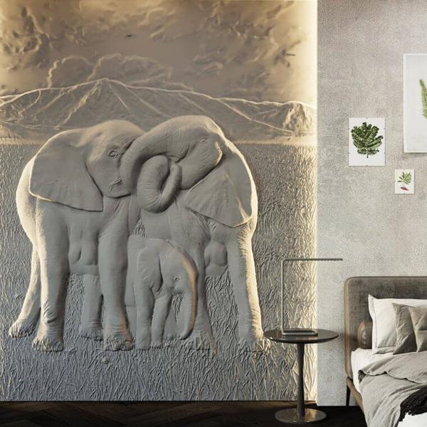 Барельеф ELEPHANTS Барельеф ELEPHANTS в Тюмени | Loft Concept