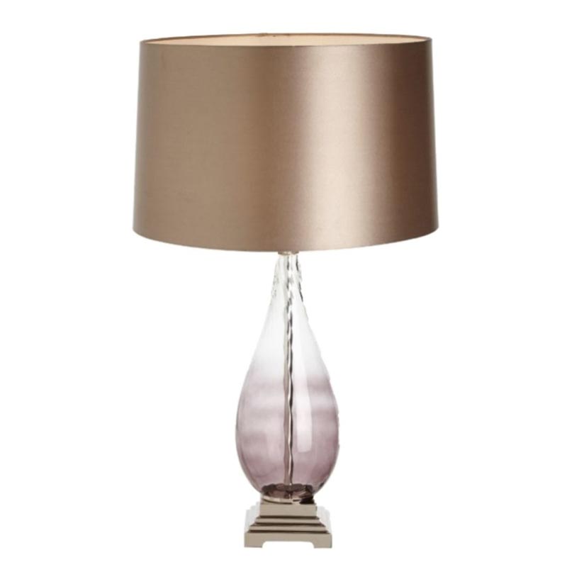 Настольная лампа Evonne Table Lamp Золотой Прозрачный фиолетовый Настольная лампа Evonne Table Lamp Золотой Прозрачный фиолетовый в Тюмени | Loft Concept