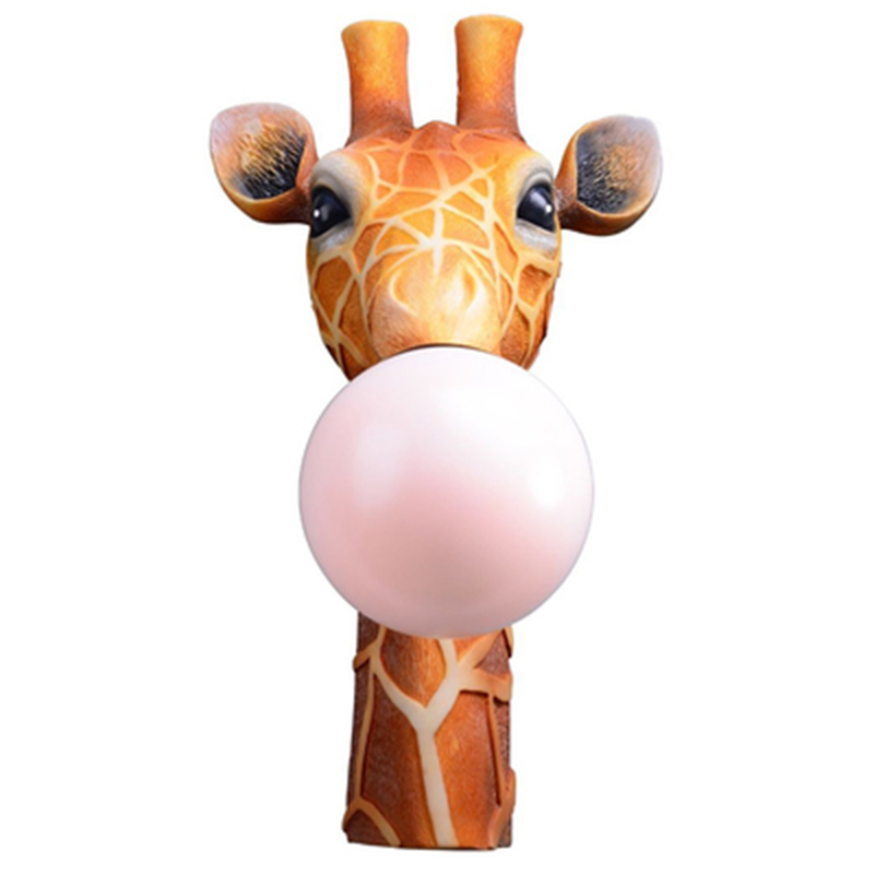 Бра для детской Жираф Bubble Gum Giraffe Wall Lamp Карамель Коричневый Розовый пастельный Бра для детской Жираф Bubble Gum Giraffe Wall Lamp Карамель Коричневый Розовый пастельный в Тюмени | Loft Concept
