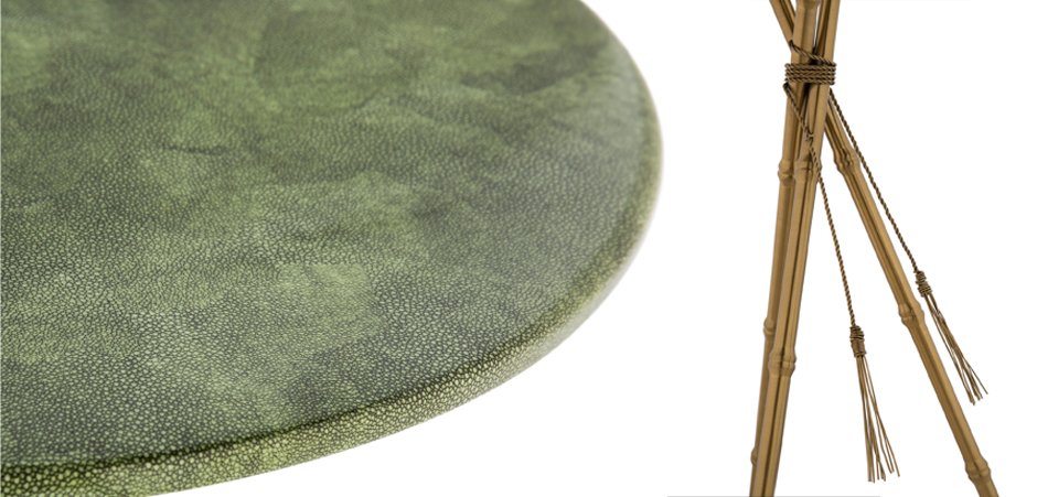 Green Stingray Skin Side Tables Green Stingray Skin Side Tables - Loft-Concept в Тюмени