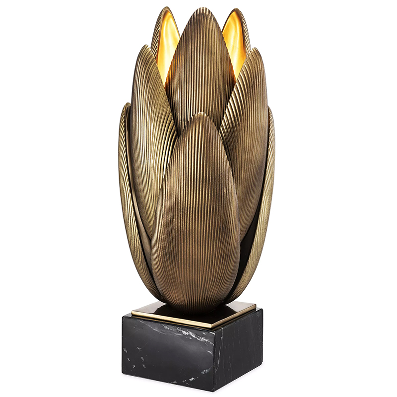 Настольная лампа Eichholtz Table Lamp Blossom Латунь Винтажная латунь Черный Мрамор Nero Настольная лампа Eichholtz Table Lamp Blossom Латунь Винтажная латунь Черный Мрамор Nero в Тюмени | Loft Concept