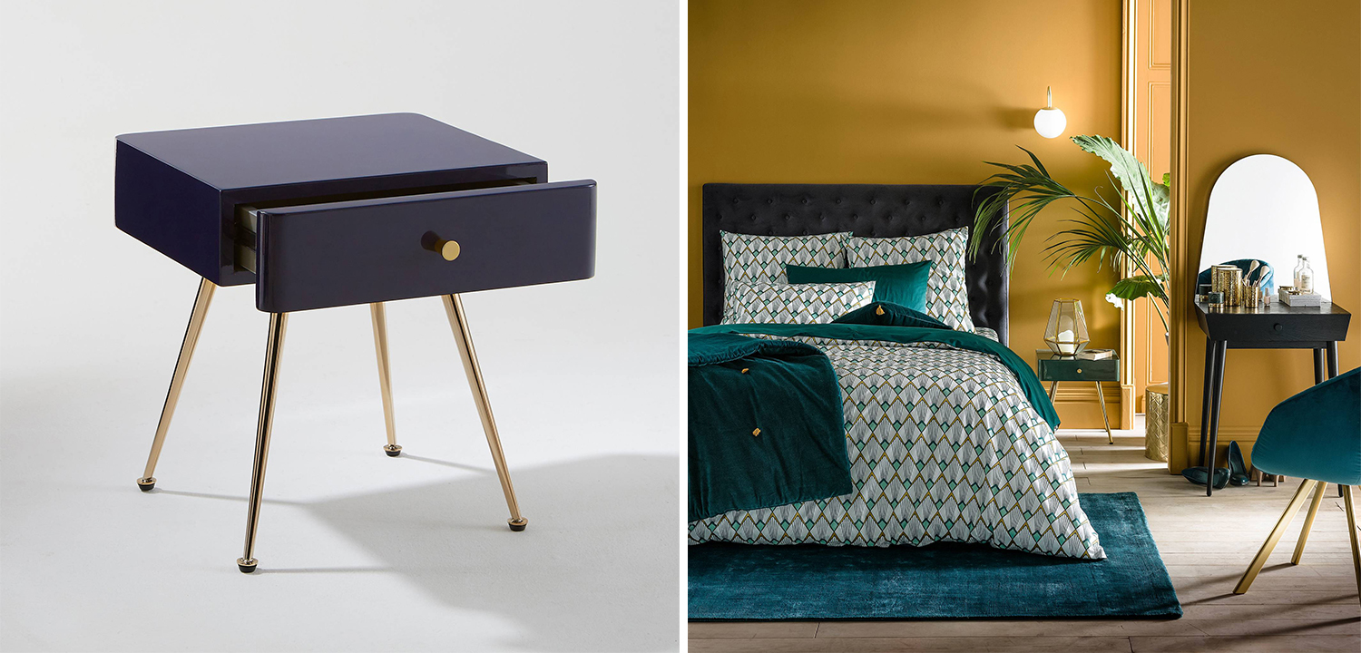 Приставной стол с ящиком Torborg - фото