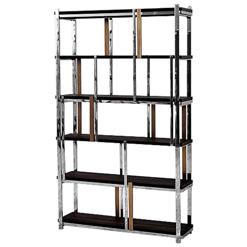 Стеллаж Batista Rack Коричневый Хром Бронза Стеллаж Batista Rack Коричневый Хром Бронза в Тюмени | Loft Concept