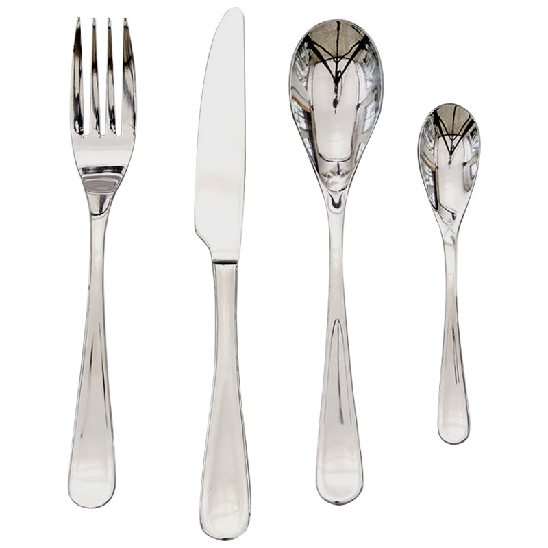 Столовые приборы на 4 персоны Contemporary Cutlery Set Серебряный Столовые приборы на 4 персоны Contemporary Cutlery Set Серебряный в Тюмени | Loft Concept