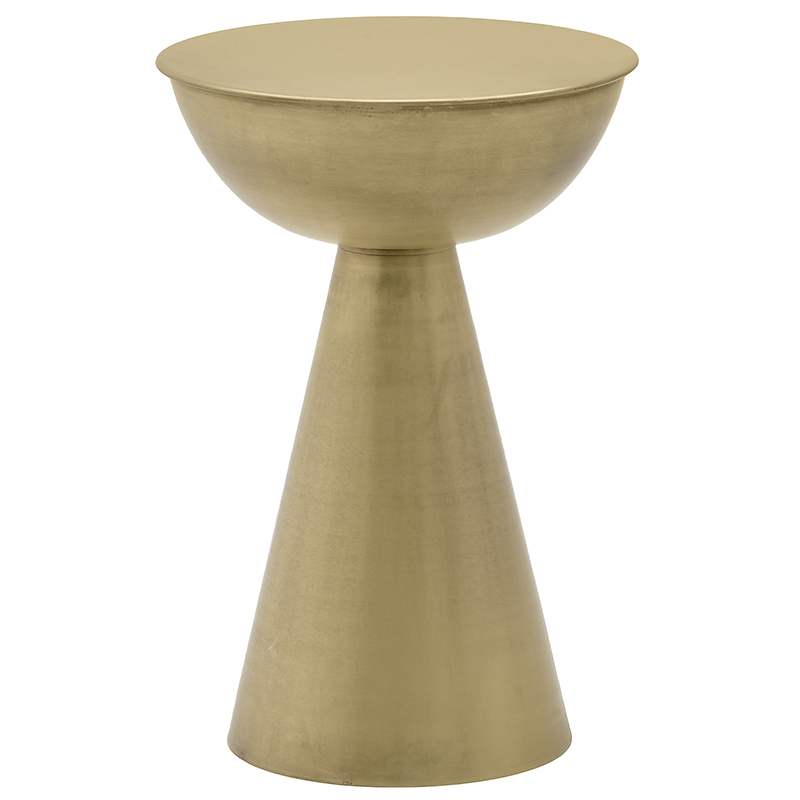 Круглый металлический приставной столик Modern Caldron Metal Side Table Золотой Круглый металлический приставной столик Modern Caldron Metal Side Table Золотой в Тюмени | Loft Concept