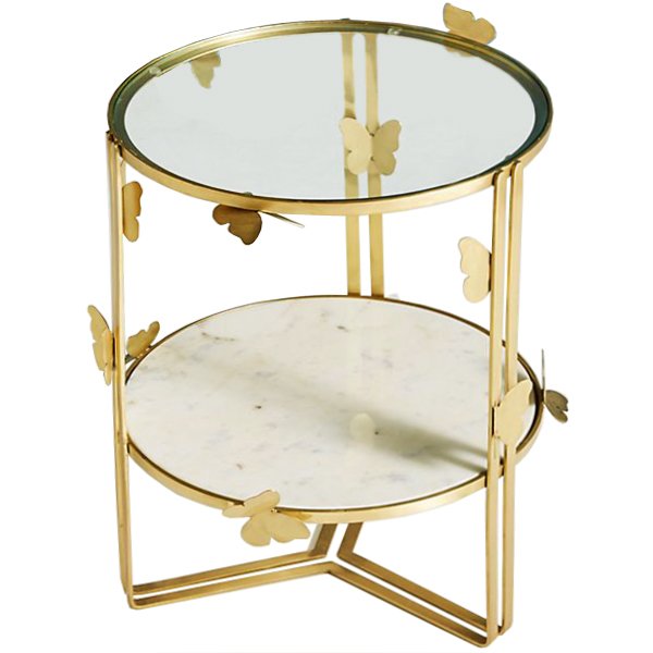 Приставной столик Butterflies Mariposa Side Table Золотой Приставной столик Butterflies Mariposa Side Table Золотой в Тюмени | Loft Concept