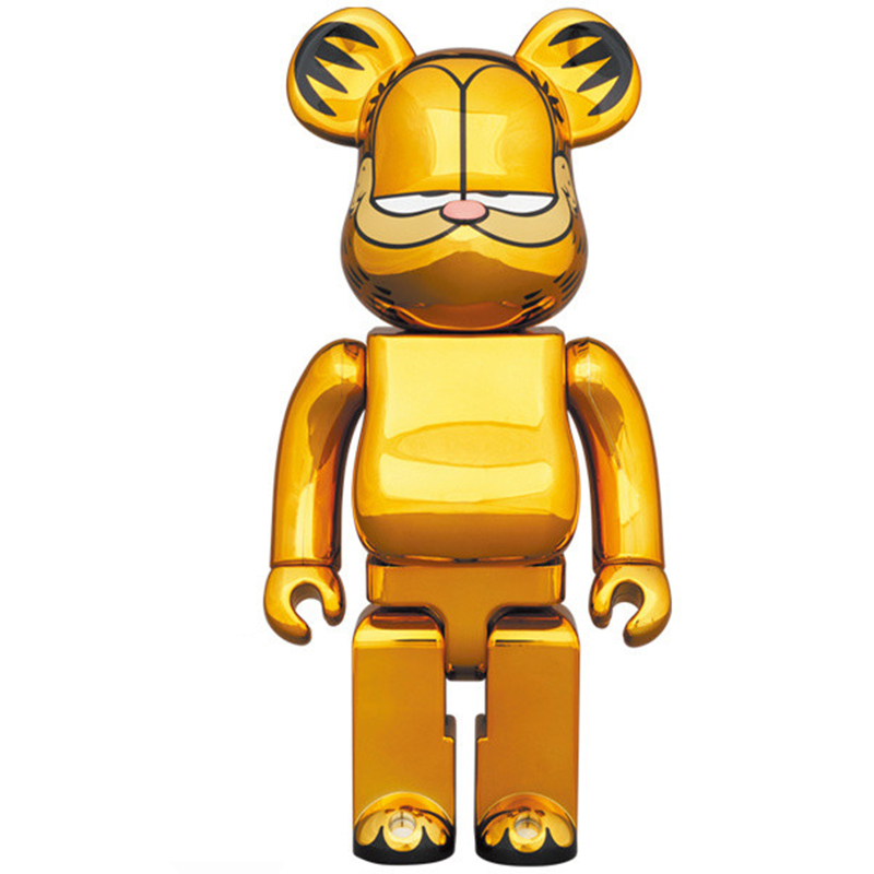 Статуэтка Bearbrick Garfield Глянцевое золото Статуэтка Bearbrick Garfield Глянцевое золото в Тюмени | Loft Concept