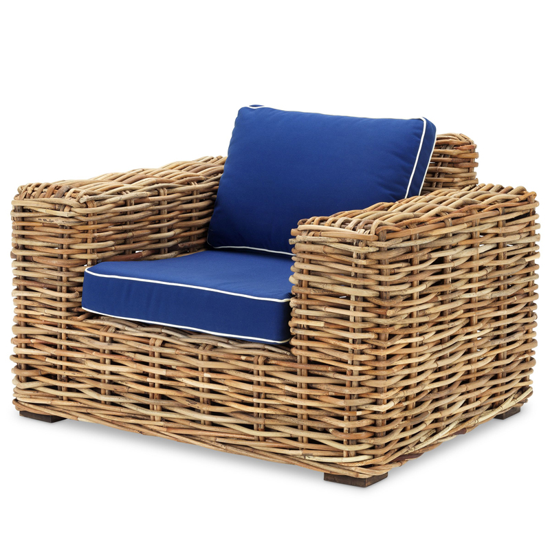 Кресло Eichholtz Chair Foster Древесина Синий Кресло Eichholtz Chair Foster Древесина Синий в Тюмени | Loft Concept