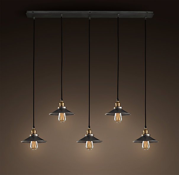 Люстра Loft Cone Pendant Line 5 Черный Люстра Loft Cone Pendant Line 5 Черный в Тюмени | Loft Concept