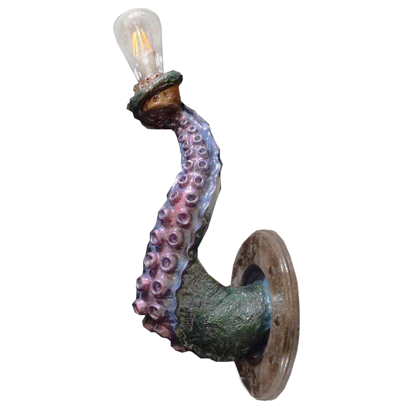 Бра Лиловый Осьминог Wall Lamp Lilac Octopus Лиловый Зеленый Коричневый винтаж Бра Лиловый Осьминог Wall Lamp Lilac Octopus Лиловый Зеленый Коричневый винтаж в Тюмени | Loft Concept