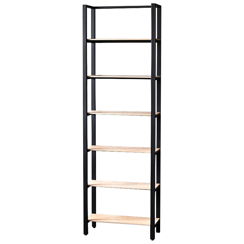 Стеллаж Webster Industrial Metal Rust Rack Черный Древесина Стеллаж Webster Industrial Metal Rust Rack Черный Древесина в Тюмени | Loft Concept
