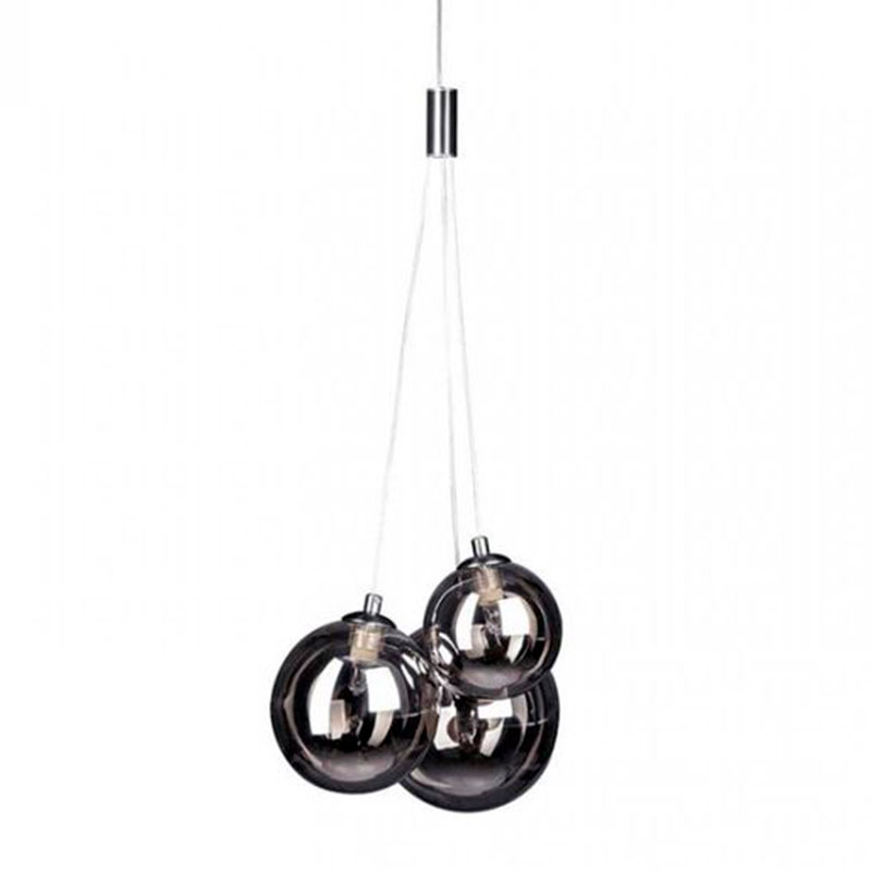 Люстра Multi Ball Black Серебряный Прозрачный черный Люстра Multi Ball Black Серебряный Прозрачный черный в Тюмени | Loft Concept