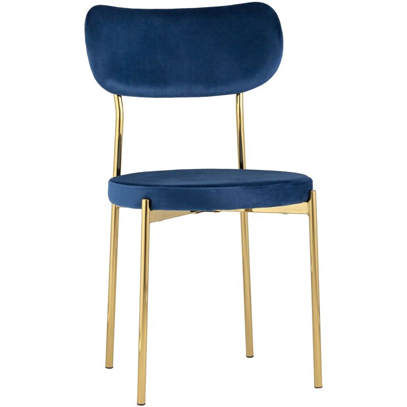 Стул Alfie Chair Золотые ножки Синий Велюр Синий Золотой Стул Alfie Chair Золотые ножки Синий Велюр Синий Золотой в Тюмени | Loft Concept