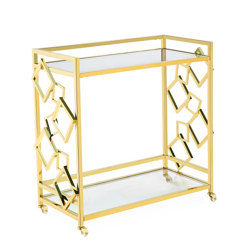 Приставной стол Serving Table gold Глянцевое золото Приставной стол Serving Table gold Глянцевое золото в Тюмени | Loft Concept