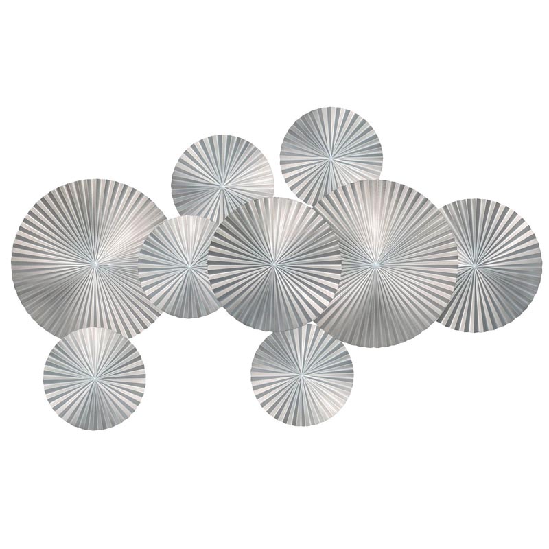 Арт-объект Apollo Silver Wall Plaque Disc 9 Серебряный Арт-объект Apollo Silver Wall Plaque Disc 9 Серебряный в Тюмени | Loft Concept
