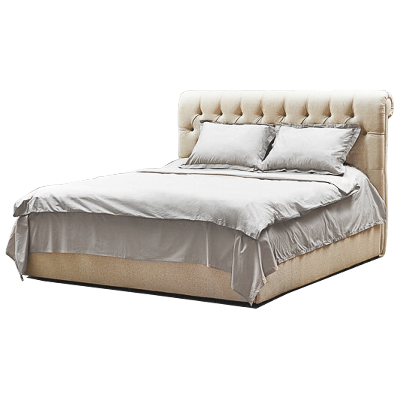 Кровать Beige Capitone Bed Бежевый Кровать Beige Capitone Bed Бежевый в Тюмени | Loft Concept