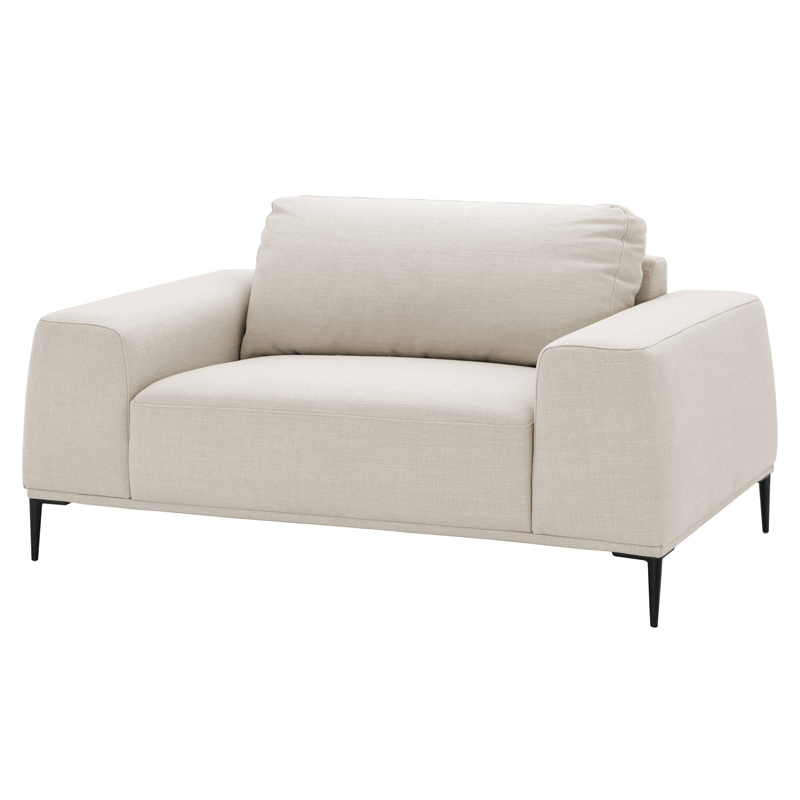 Кресло Eichholtz Loveseat Montado natural Молочный Черный Кресло Eichholtz Loveseat Montado natural Молочный Черный в Тюмени | Loft Concept