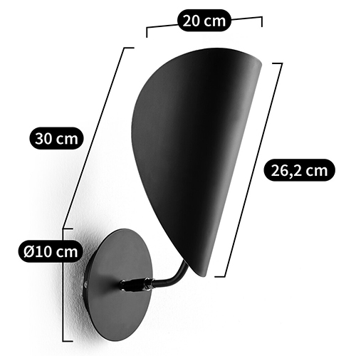 Бра с поворотным плафоном Aracea Black Wall Lamp Бра с поворотным плафоном Aracea Black Wall Lamp в Тюмени
