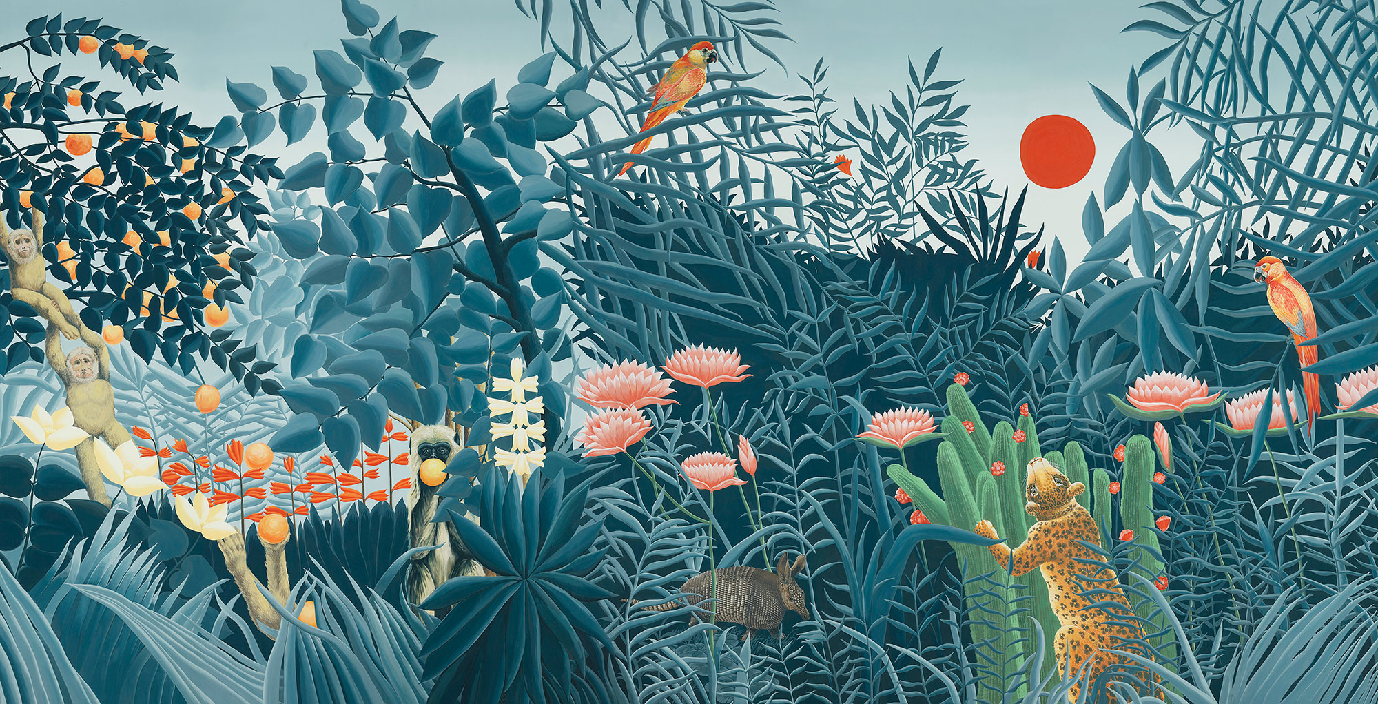 Обои ручная роспись Rousseau Rousseau on scenic paper Обои ручная роспись Rousseau Rousseau on scenic paper - постер Loft-Concept в Тюмени