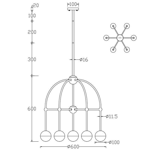 Люстра Heidy Bronze Chandelier 7 Люстра Heidy Bronze Chandelier 7 в Тюмени