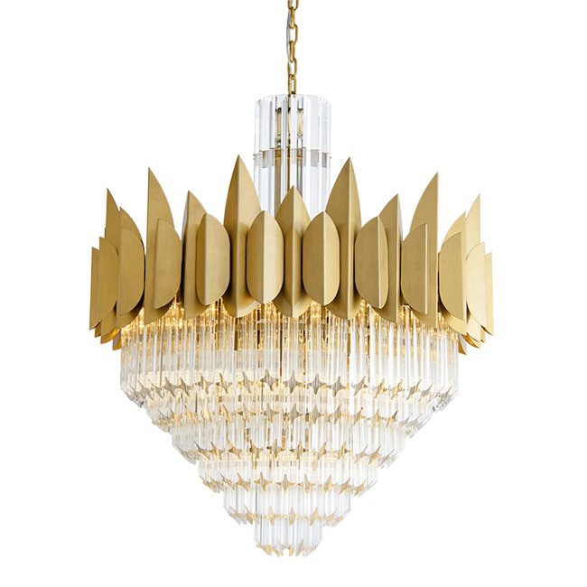Подвесной светильник KEBO KING CHANDELIER six cascades Латунь Прозрачное Стекло Подвесной светильник KEBO KING CHANDELIER six cascades Латунь Прозрачное Стекло в Тюмени | Loft Concept