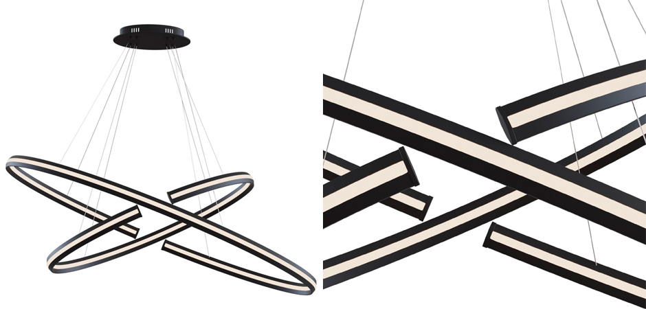Люстра Half Ring Black & White Pendant M - Loft-Concept в Тюмени