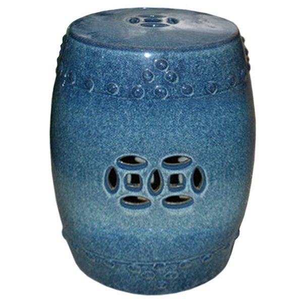 Китайский табурет ceramic garden stool blue AMBRE Винтажный голубой Китайский табурет ceramic garden stool blue AMBRE Винтажный голубой в Тюмени | Loft Concept