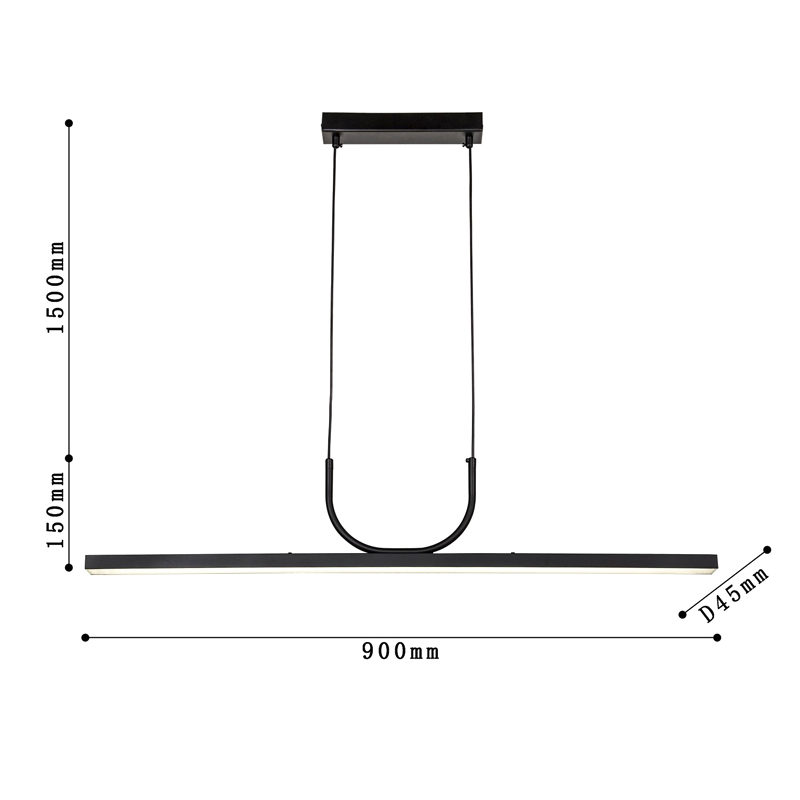 Минималистичная черная люстра Trumpet tube Минималистичная черная люстра Trumpet tube в Тюмени