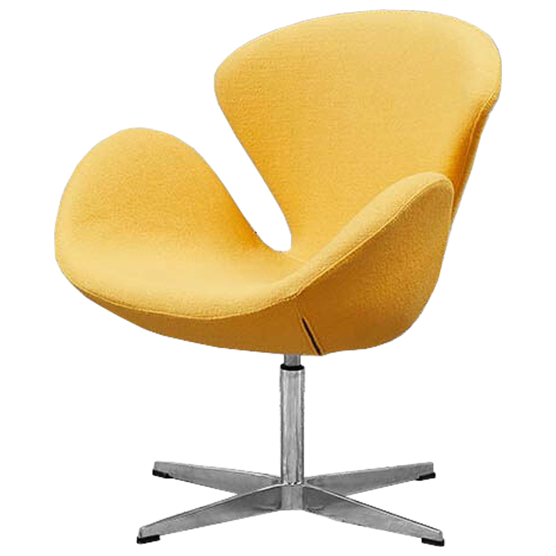 Кресло Swan Chair Yellow Желтый Хром Кресло Swan Chair Yellow Желтый Хром в Тюмени | Loft Concept
