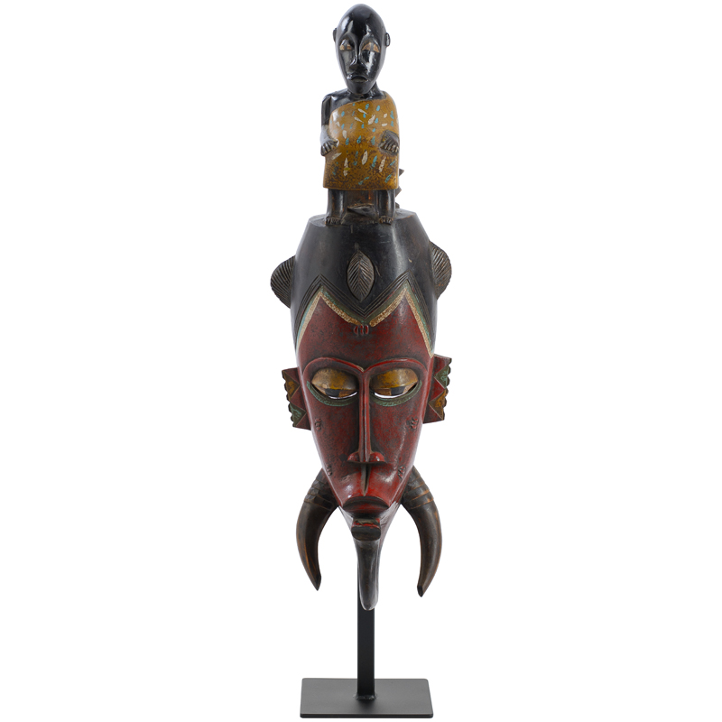 Маска Tanzanian chieftain Красный (Red) Черный Маска Tanzanian chieftain Красный (Red) Черный в Тюмени | Loft Concept