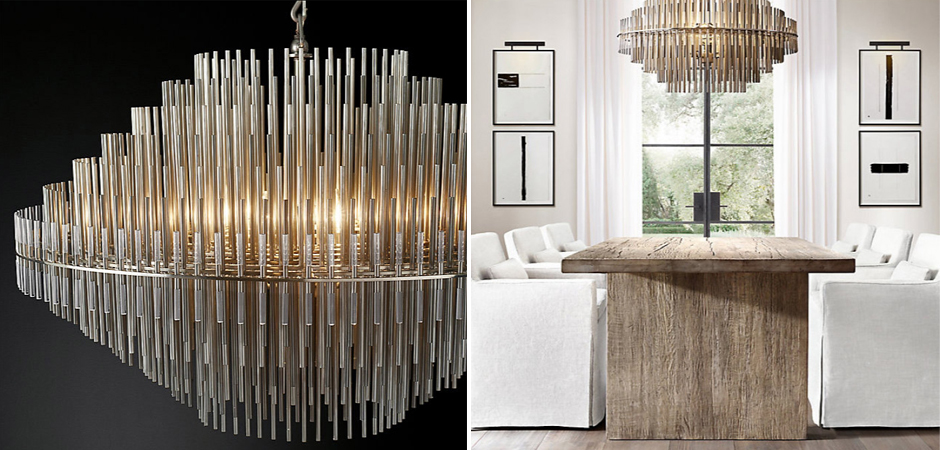 Люстра Restoration Hardware Emile Round Chandelier Chrome Люстра Restoration Hardware Emile Round Chandelier Chrome - Loft-Concept в Тюмени