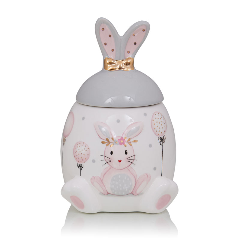 Ваза Kids Vase Bunny I Розовый пастельный Серый Ваза Kids Vase Bunny I Розовый пастельный Серый в Тюмени | Loft Concept