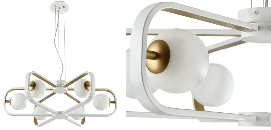 Люстра Michele Ball Chandelier Gold 6 Люстра Michele Ball Chandelier Gold 6 - Loft-Concept в Тюмени