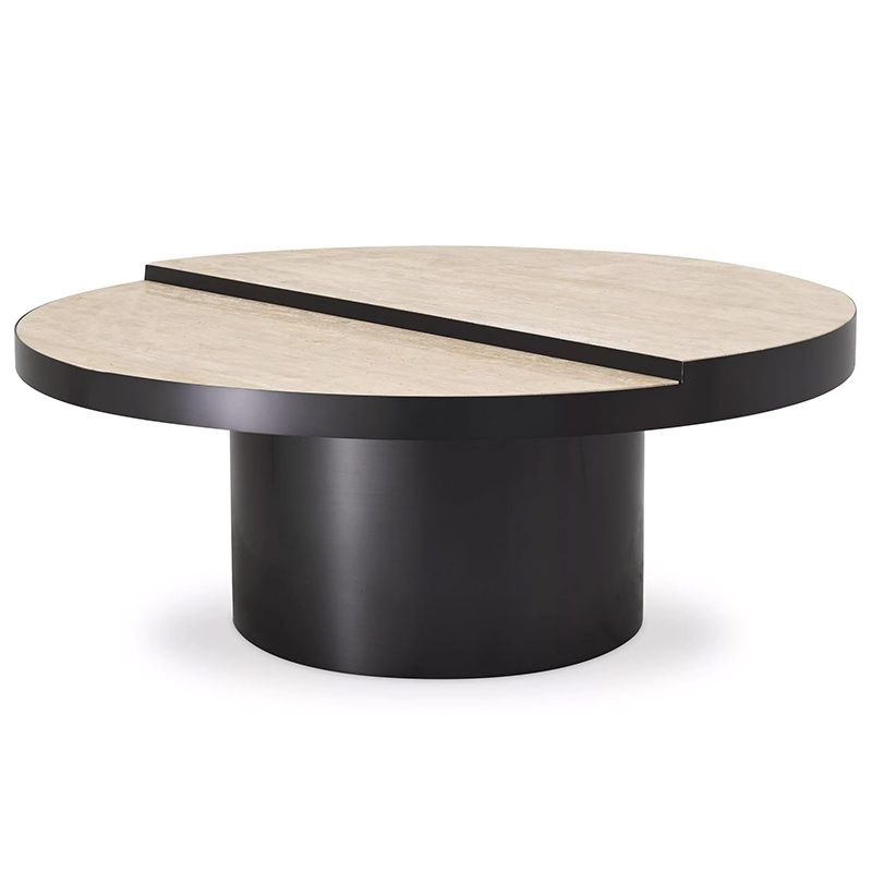 Кофейный стол Eichholtz Coffee Table Excelsior Песочный Черный Кофейный стол Eichholtz Coffee Table Excelsior Песочный Черный в Тюмени | Loft Concept