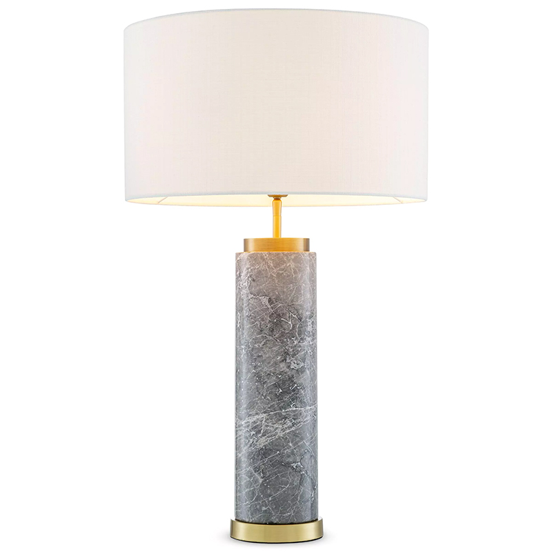Настольная лампа Eichholtz Table Lamp Lxry Grey Marble Серый Латунь Белый Настольная лампа Eichholtz Table Lamp Lxry Grey Marble Серый Латунь Белый в Тюмени | Loft Concept