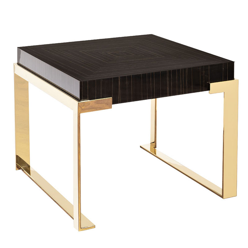 Приставной стол Mercer Golden Geometry Коричневый Глянцевое золото Приставной стол Mercer Golden Geometry Коричневый Глянцевое золото в Тюмени | Loft Concept