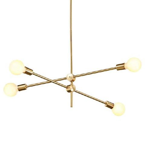 Люстра Cliff Pendant 4 плафона Золотой Люстра Cliff Pendant 4 плафона Золотой в Тюмени | Loft Concept